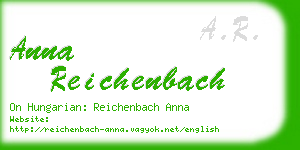 anna reichenbach business card